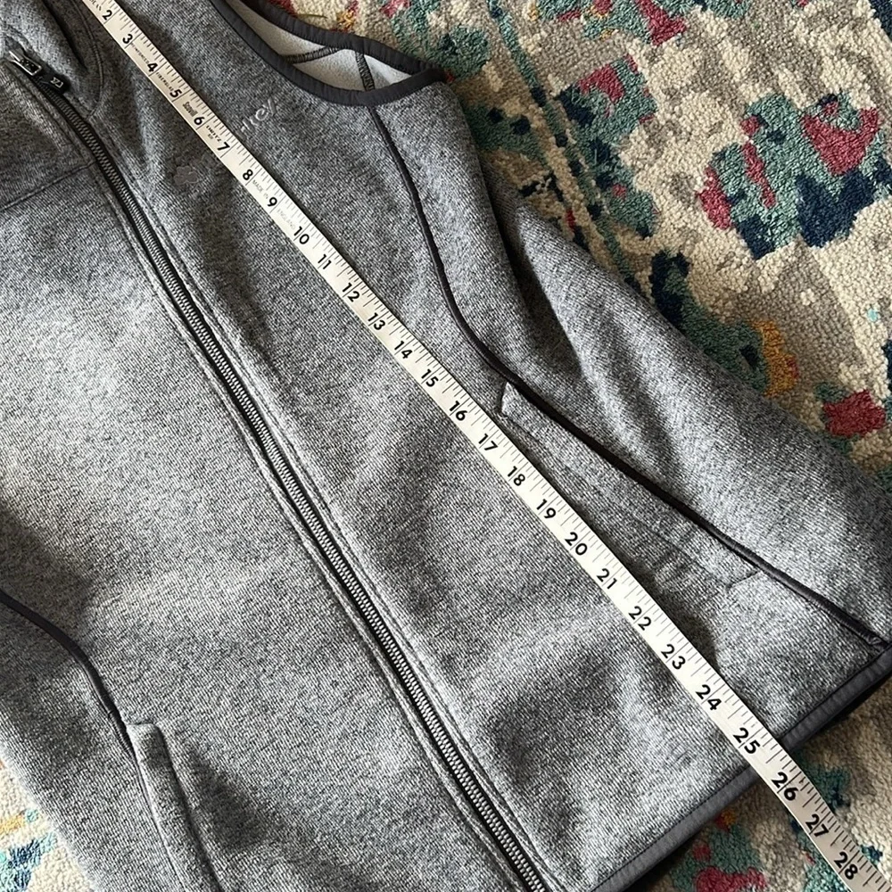 Cutter & Buck Mainsail Sweater Knit Womens Asymmetrical Vest in Gray Medium